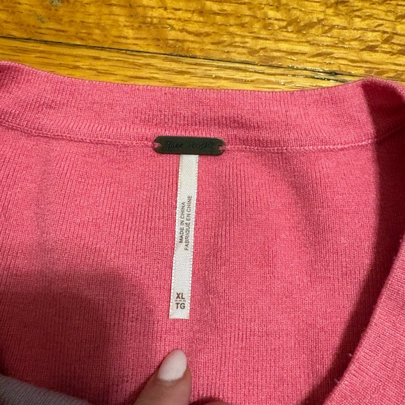 Free People Lavender and Pink Colorblock Pullover Sweatshirt - Picture 5 of 12